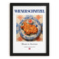 Wiener Schnitzel – Austrian Meat Dish, Tavern Wall Art, in sleek black frame