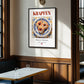 Krapfen – Austrian Dessert Dish, Bistro Illustration, clean layout with no caption