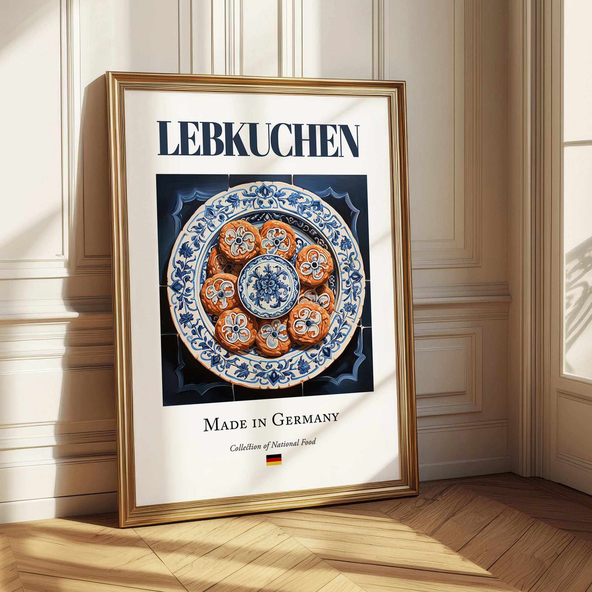Lebkuchen – German Dessert Dish, Bistro Painting