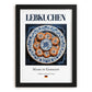 Lebkuchen – German Dessert Dish, Bistro Painting, in sleek black frame