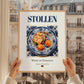 Stollen – German Dessert Dish, Fine Dining Restaurant Wall Decor, styled in a charming Paris street view