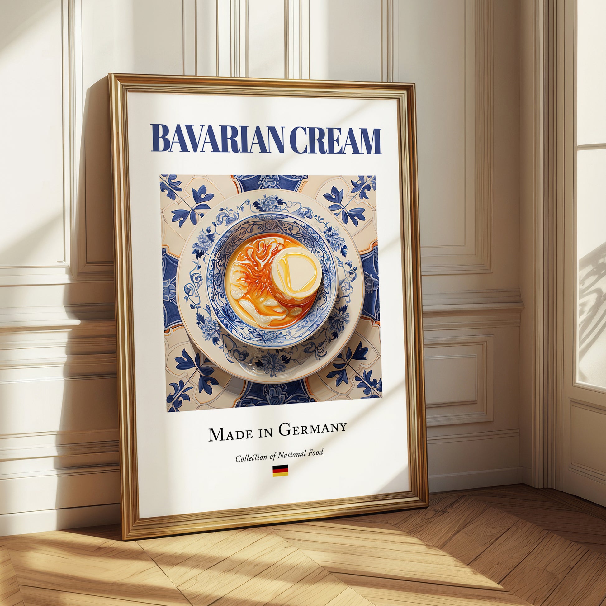 Bavarian Cream – German Dessert Dish, Bistro Still Life