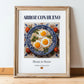 Arroz con huevo – Spanish Rice Dish, Restaurant Poster, in wooden frame leaning on the floor