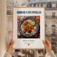 Arroz con pollo – Spanish Rice Dish, Brasserie Illustration, styled in a charming Paris street view