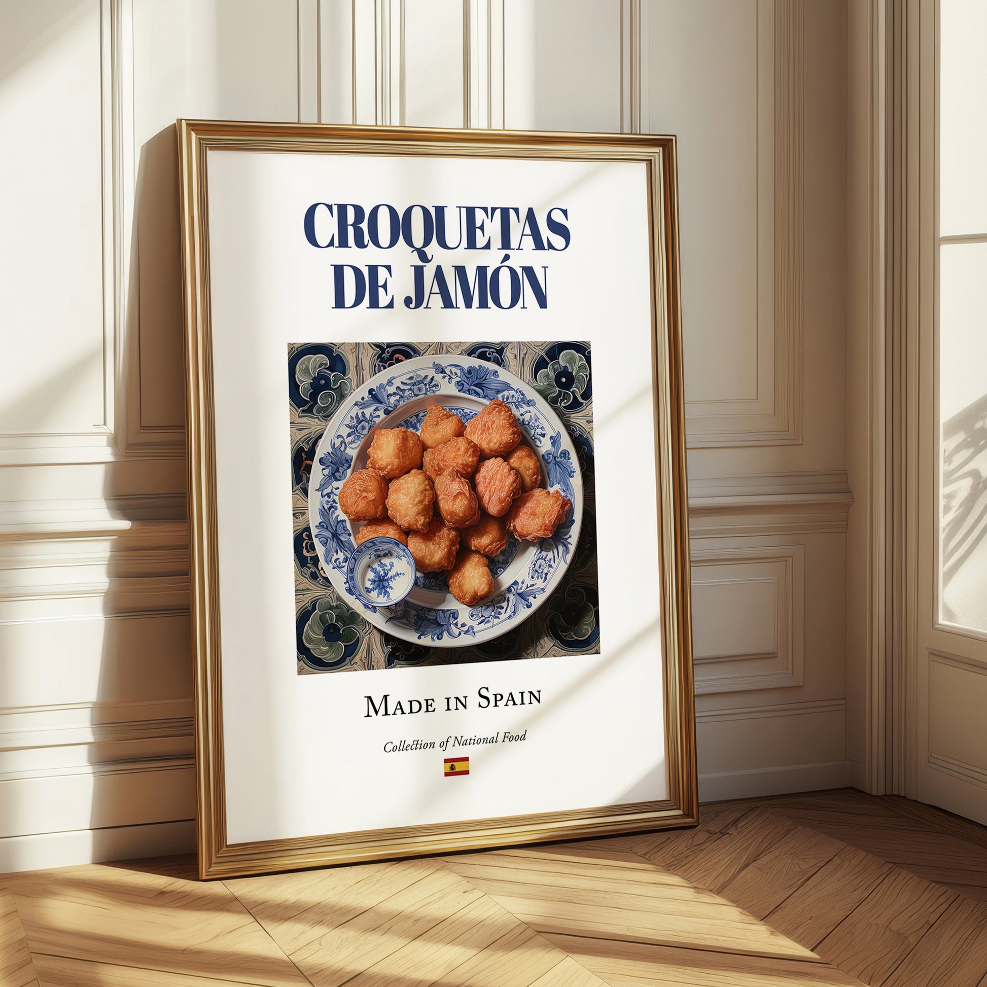 Croquetas de Jamón – Spanish Snack Dish, Tavern Illustration