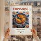 Empanadas – Spanish Snack Dish, Bistro Painting, styled in a charming Paris street view