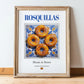 Rosquillas – Spanish Dessert Dish, Food Bar Painting, in wooden frame leaning on the floor