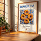 Rosquillas – Spanish Dessert Dish, Food Bar Painting, no-text version framed in wood