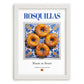 Rosquillas – Spanish Dessert Dish, Food Bar Painting, placed in minimal white frame
