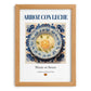 Arroz con leche – Spanish Dessert Dish, Food Bar Poster, set in oak frame