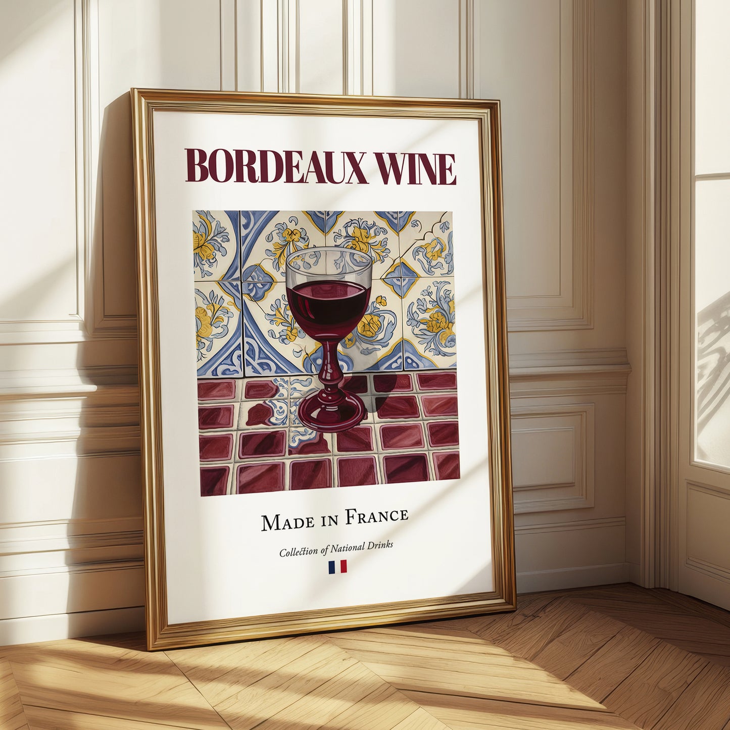 Bordeaux wine – French Red Wine, Wine Bar Wall Art