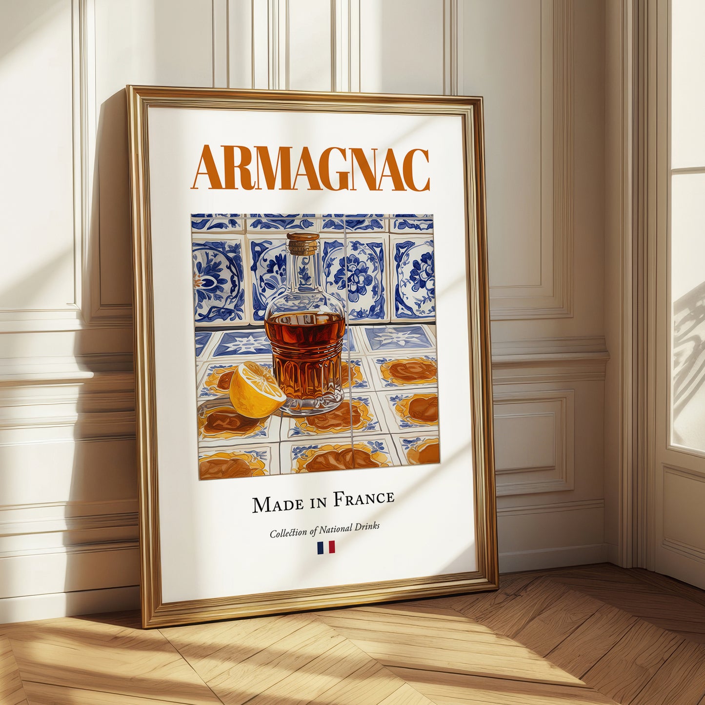 Armagnac – French Spirit Drink, Jazz Bar Poster