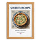 Quiche Florentine – French Dish, Tavern Still Life, set in oak frame