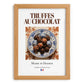 Chocolate truffles – French Dessert Dish, Restaurant Poster, set in oak frame