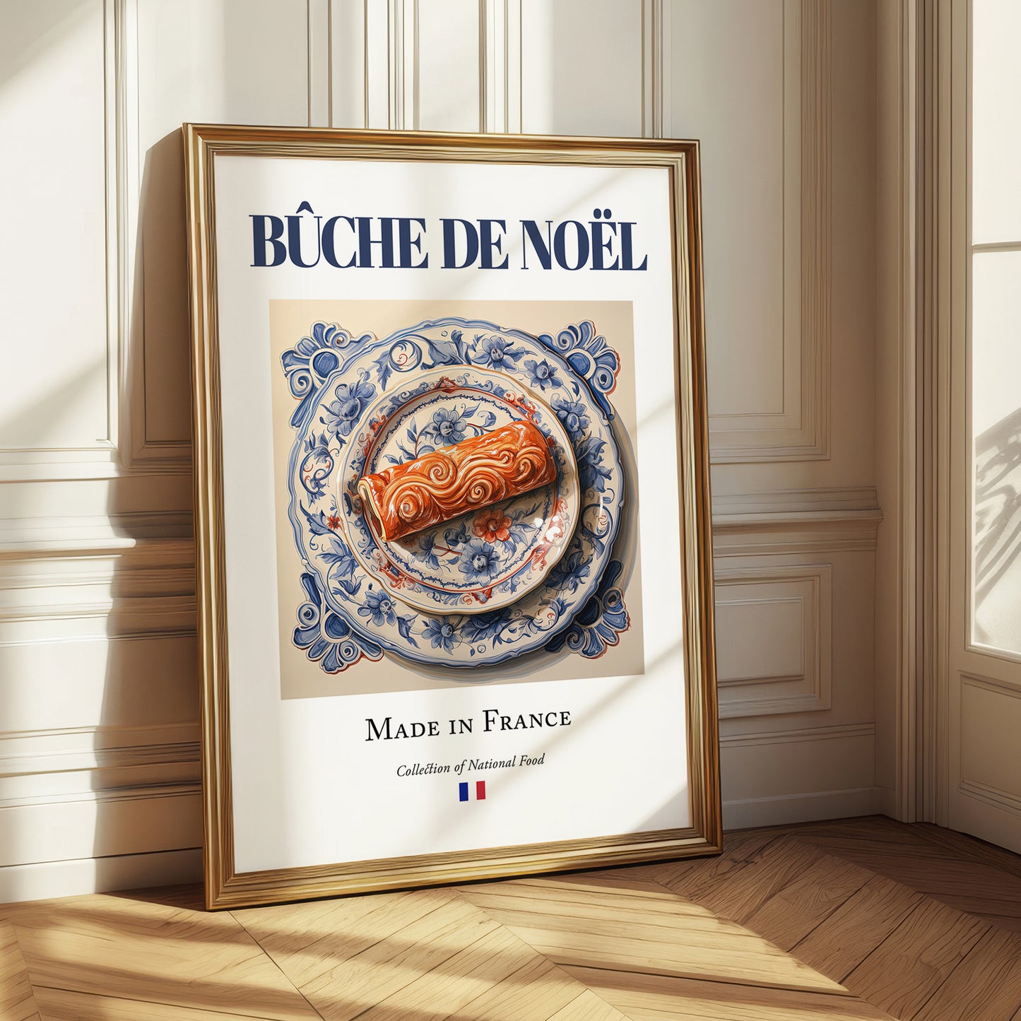 Bûche de Noël – French Dessert Dish, Tavern Poster