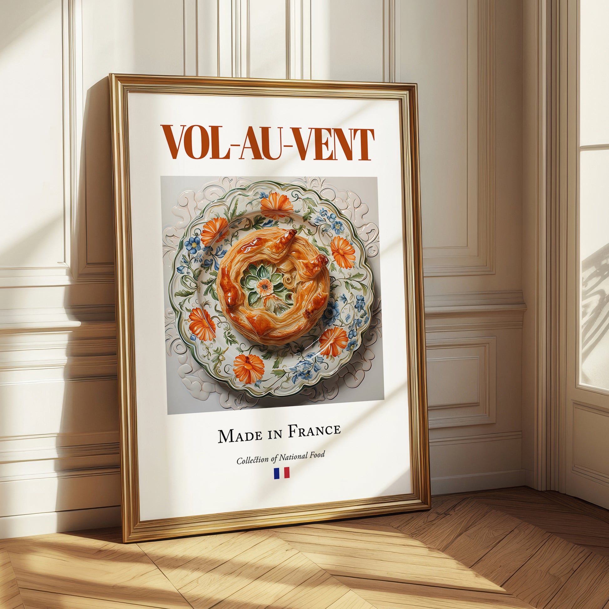 Vol-au-vent – French Dish, Farmhouse Kitchen Print