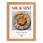 Vol-au-vent – French Dish, Farmhouse Kitchen Print, set in oak frame