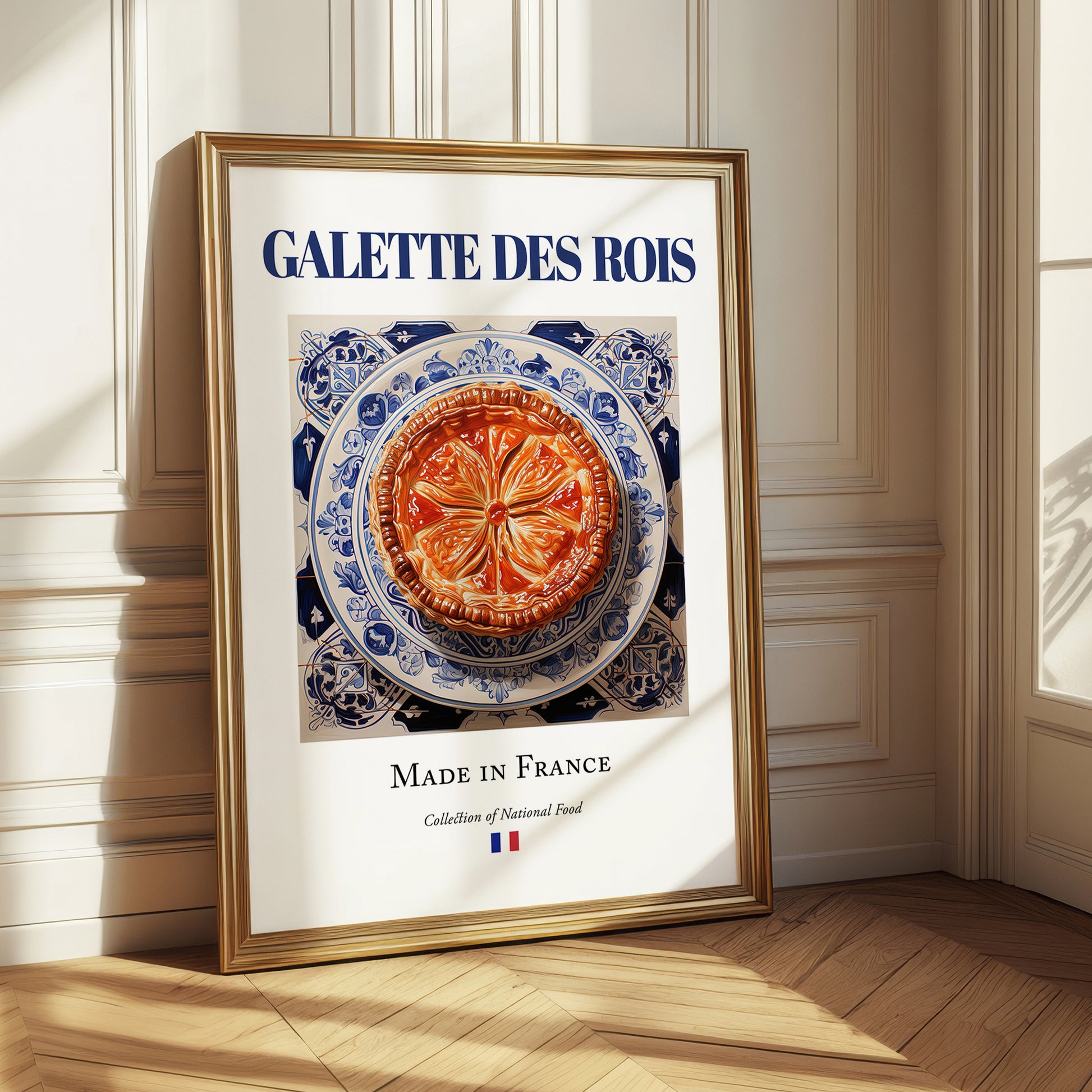 Galette des rois – French Dessert Dish, Bistro Wall Art