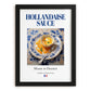 Hollandaise sauce – French Sauce Dish, Restaurant Still Life, in sleek black frame