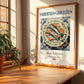 Sardines grillées – French Dish, Brasserie Poster, no-text version framed in wood