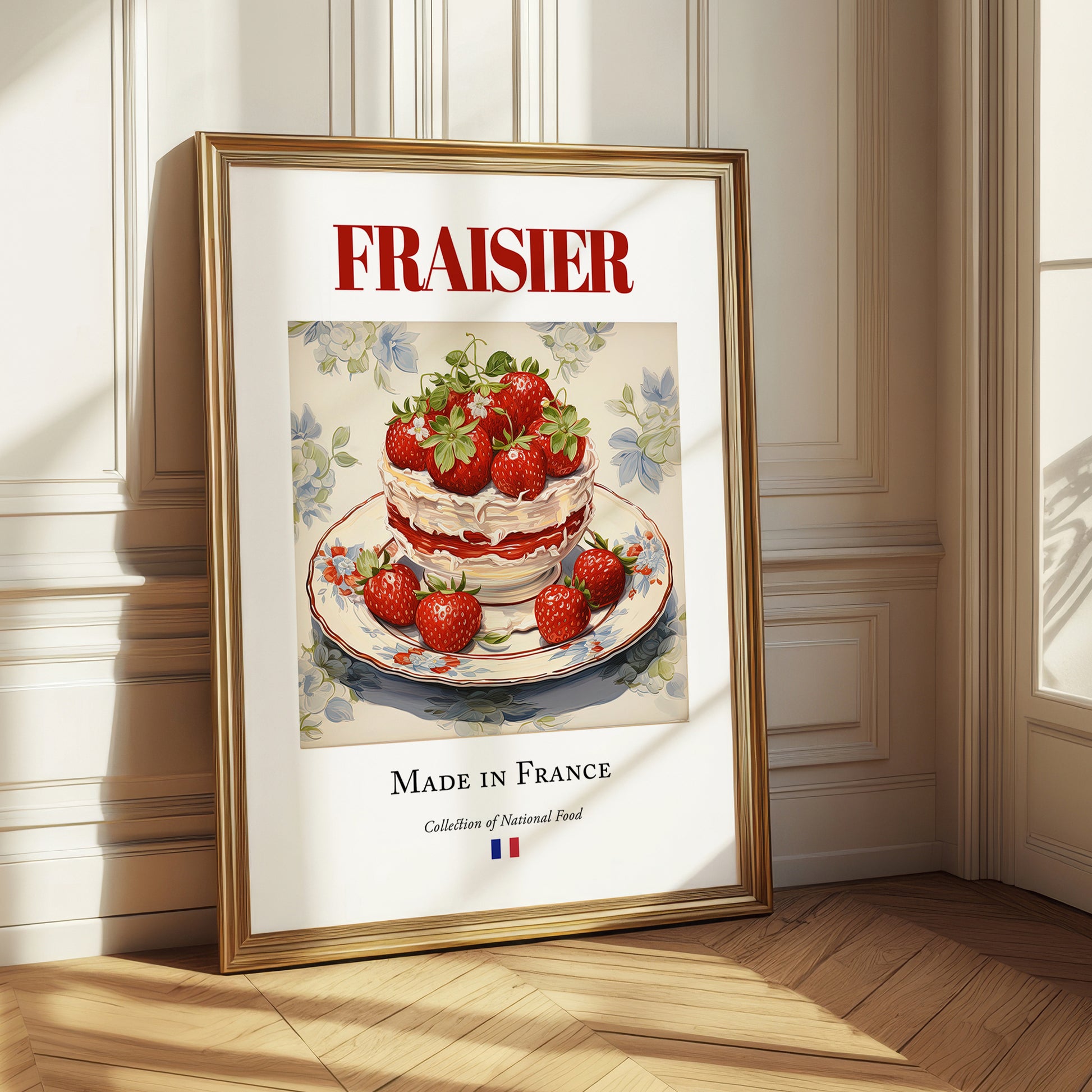 Fraisier – French Dessert Dish, Brasserie Print