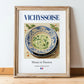 Vichyssoise – French Soup Dish, Restaurant Art, in wooden frame leaning on the floor