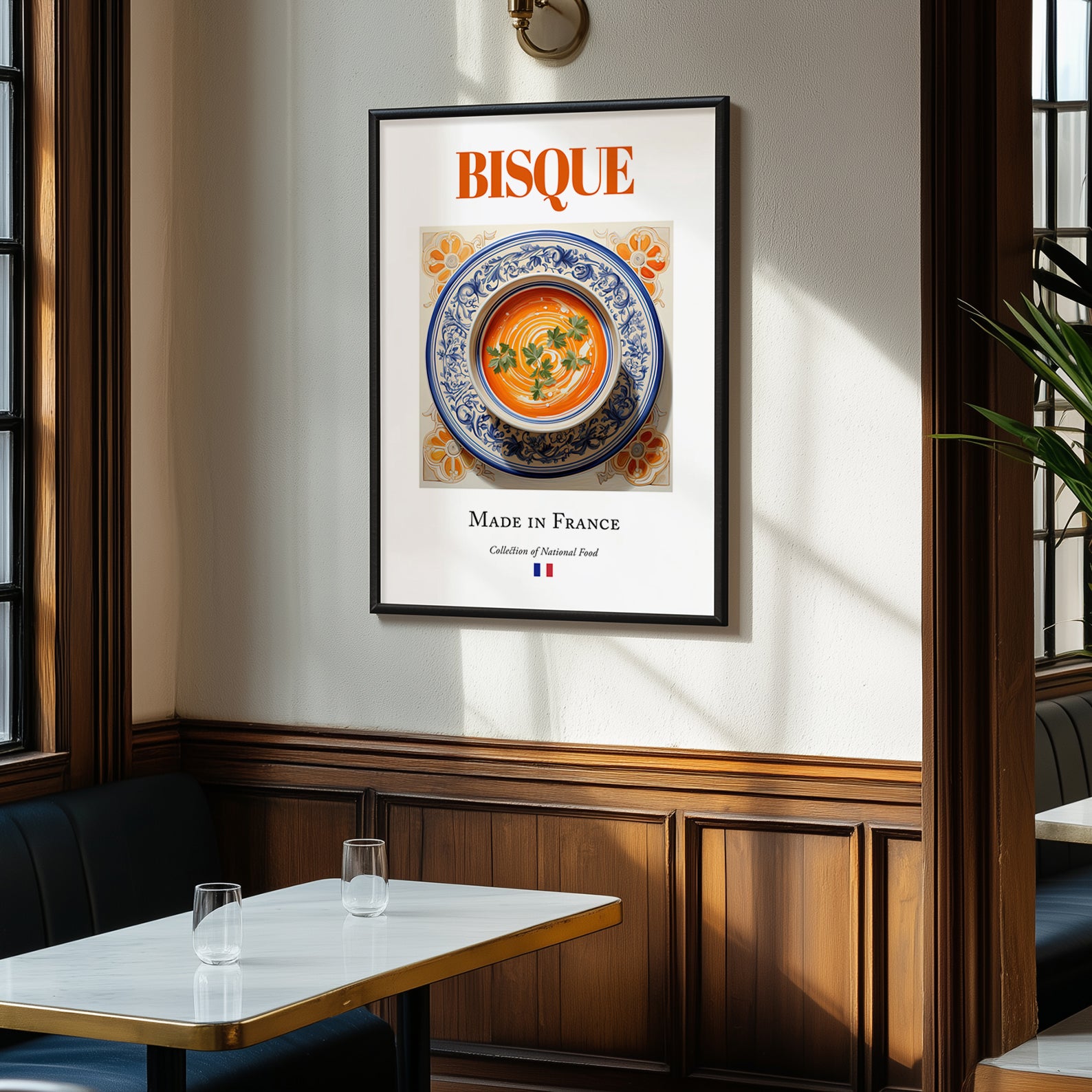 Bisque – French Soup Dish, Food Bar Painting, clean layout with no caption
