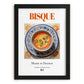 Bisque – French Soup Dish, Food Bar Painting, in sleek black frame