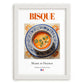 Bisque – French Soup Dish, Food Bar Painting, placed in minimal white frame