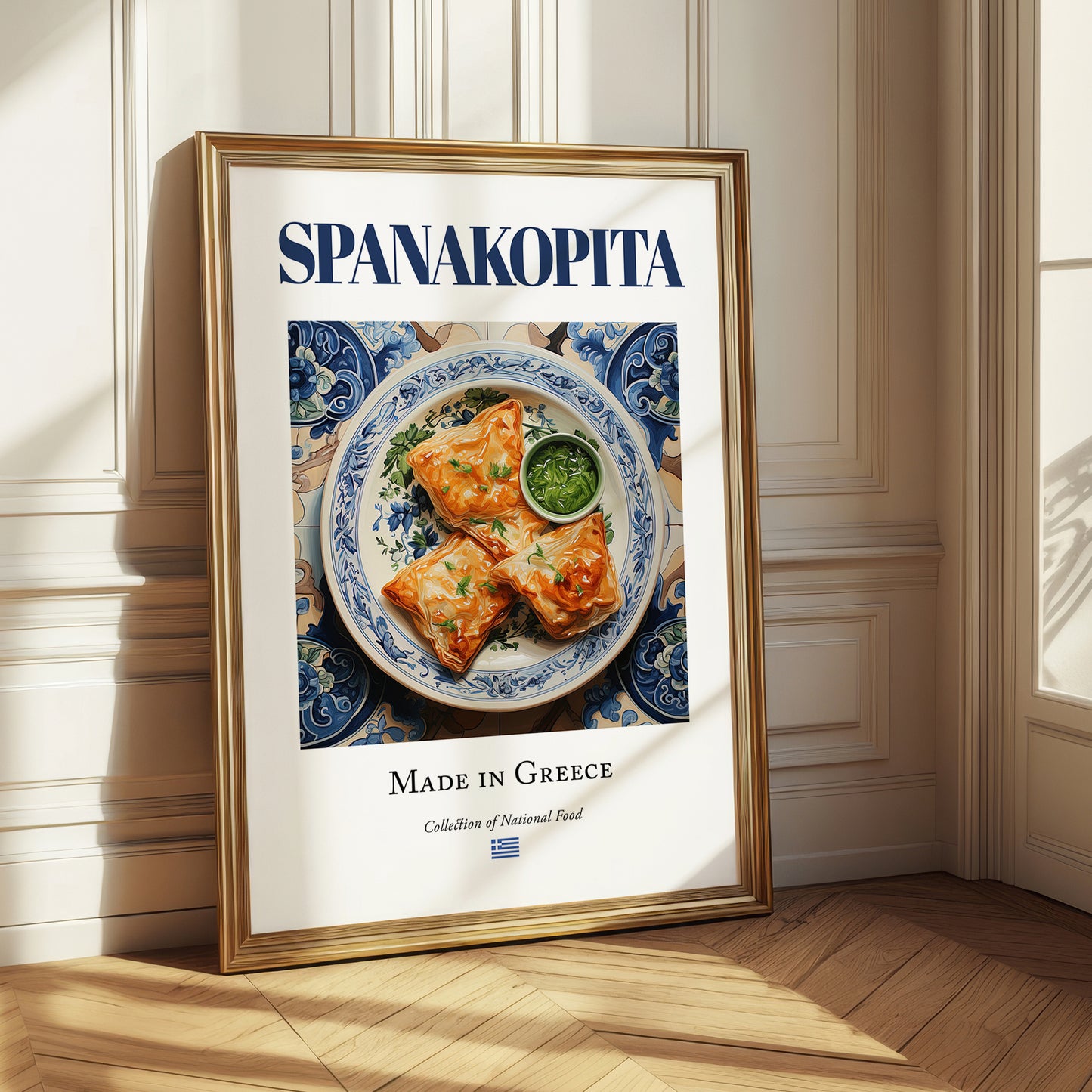 Spanakopita – Greek Dish, Restaurant Wall Decor