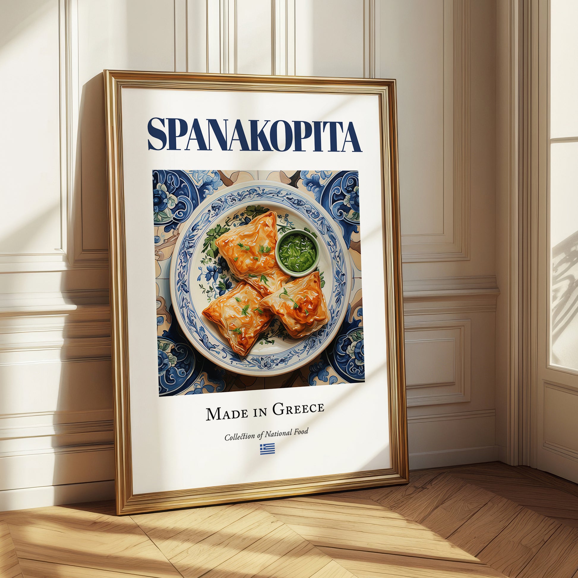 Spanakopita – Greek Dish, Restaurant Wall Decor