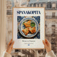 Spanakopita – Greek Dish, Restaurant Wall Decor, styled in a charming Paris street view