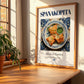Spanakopita – Greek Dish, Restaurant Wall Decor, no-text version framed in wood