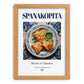 Spanakopita – Greek Dish, Restaurant Wall Decor, set in oak frame