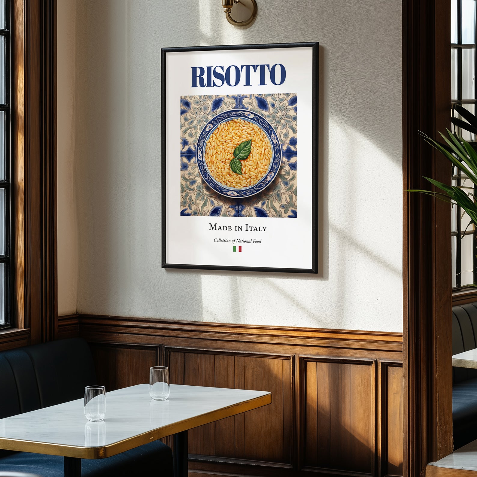 Risotto – Italian Rice Dish, Bistro Wall Art, clean layout with no caption