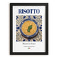 Risotto – Italian Rice Dish, Bistro Wall Art, in sleek black frame