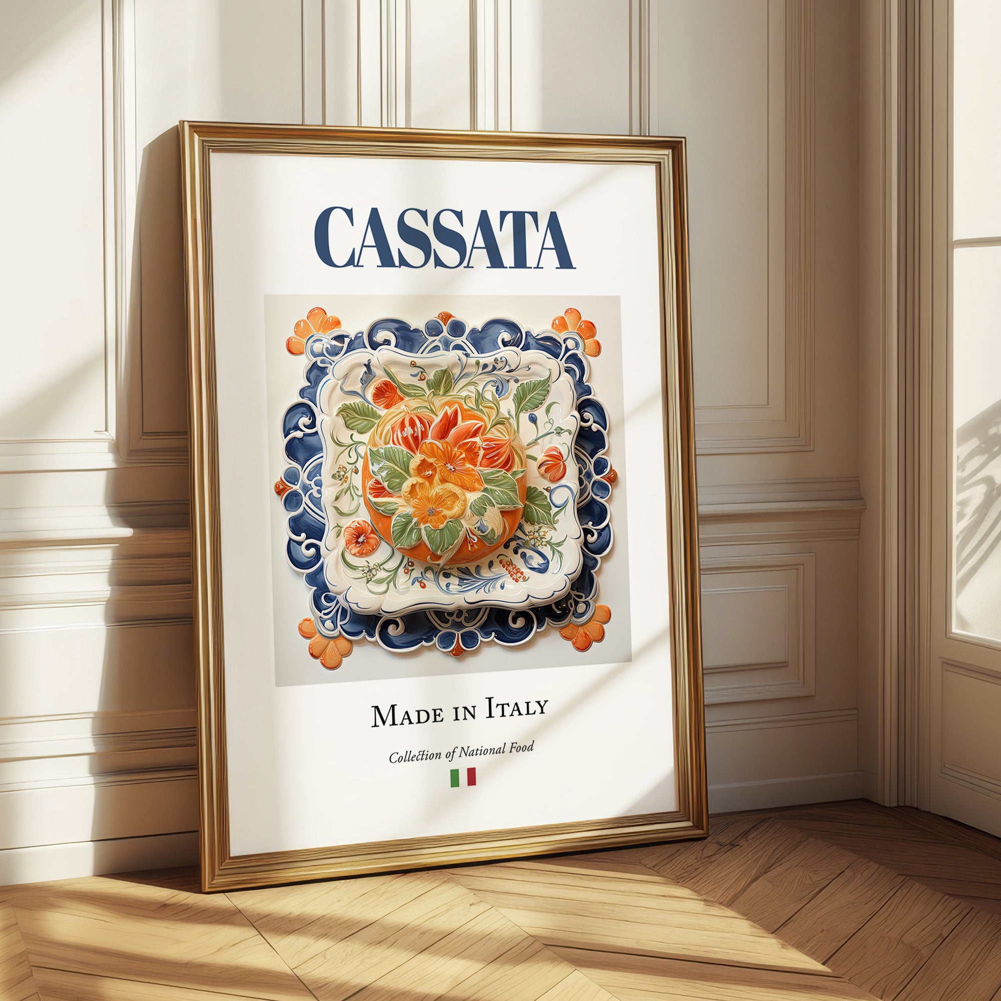 Cassata – Italian Dessert Dish, Restaurant Poster