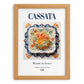 Cassata – Italian Dessert Dish, Restaurant Poster, set in oak frame