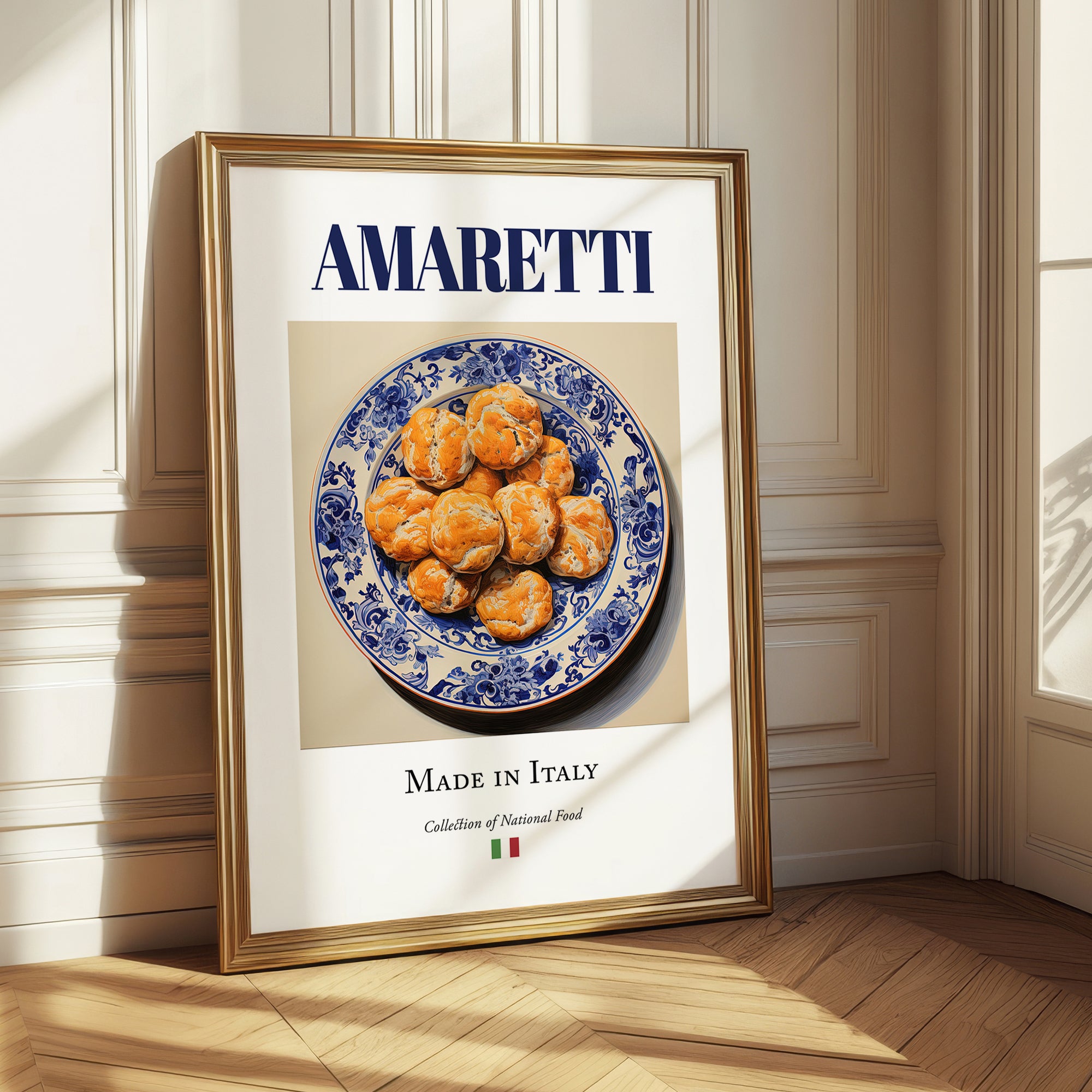 Amaretti – Italian Dessert Dish, Fine Dining Restaurant Illustration