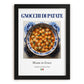 Gnocchi di Patate – Italian Dish, Café Still Life, in sleek black frame