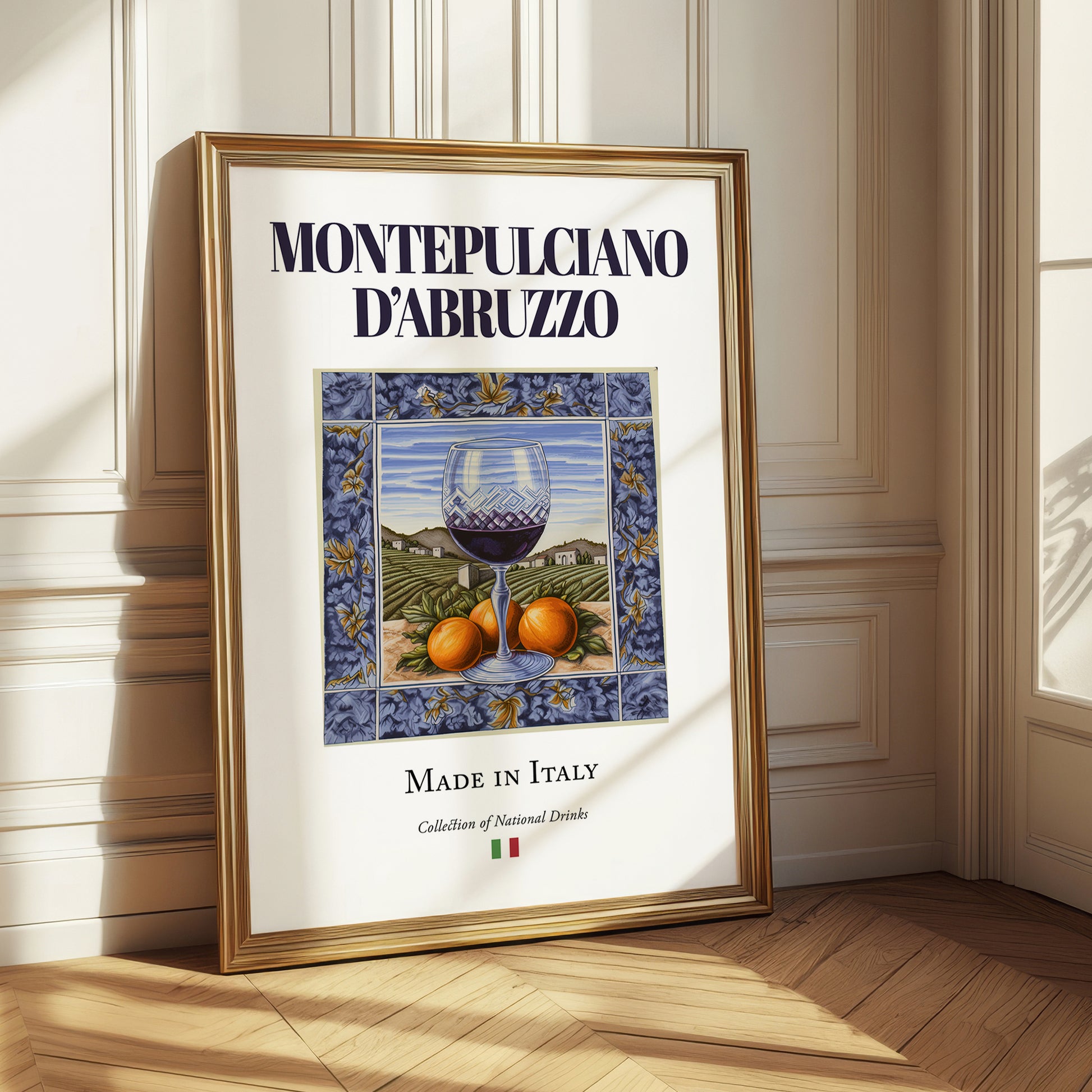 Montepulciano d'Abruzzo – Italian Red Wine, Vinoteca Poster