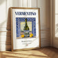 Vermentino – Italian White Wine, Vineyard Terrace Illustration