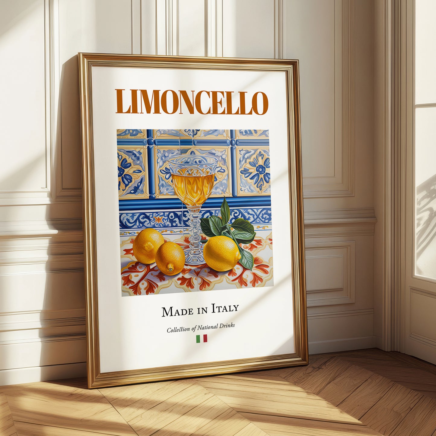 Limoncello – Italian Liqueur Drink, Rooftop Terrace Poster