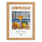 Limoncello – Italian Liqueur Drink, Rooftop Terrace Poster, set in oak frame