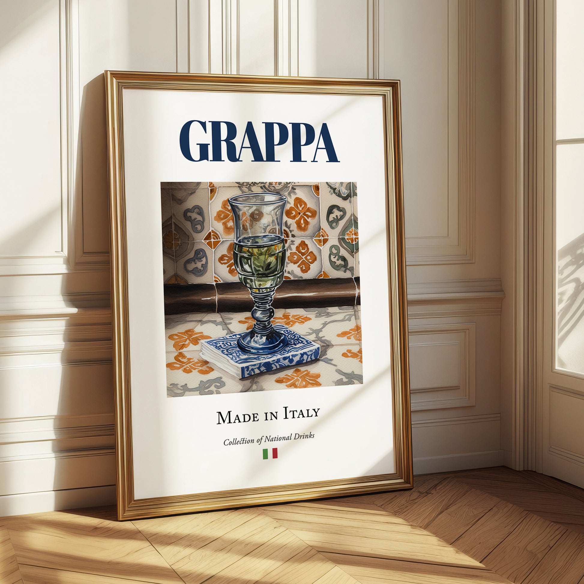 Grappa – Italian Spirit Drink, Jazz Bar Print