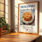 Francesinha – Portuguese Dish, Food Bar Print, no-text version framed in wood