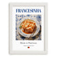 Francesinha – Portuguese Dish, Food Bar Print, placed in minimal white frame