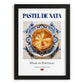 Pastel de nata – Portuguese Dessert Dish, Tavern Poster, in sleek black frame