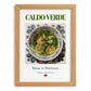 Caldo verde – Portuguese Soup Dish, Restaurant Wall Art, set in oak frame