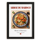 Arroz de marisco – Portuguese Rice Dish, Tavern Wall Art, in sleek black frame